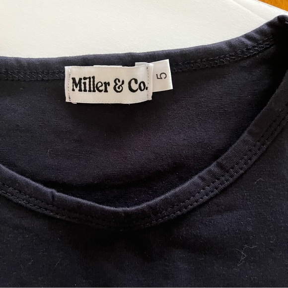 Miller & Co 2 Piece Dinosaur Short Set Size 5 Navy & White Dino Bones Boys - Picture 2 of 4